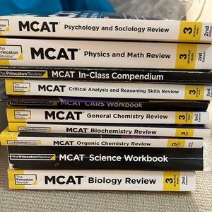 MCAT Princeton review subject textbooks